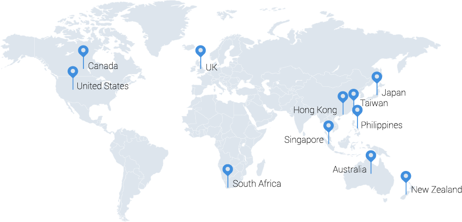 Drake International Regional Offices Maps